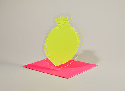  Bilingual acrylic greeting card