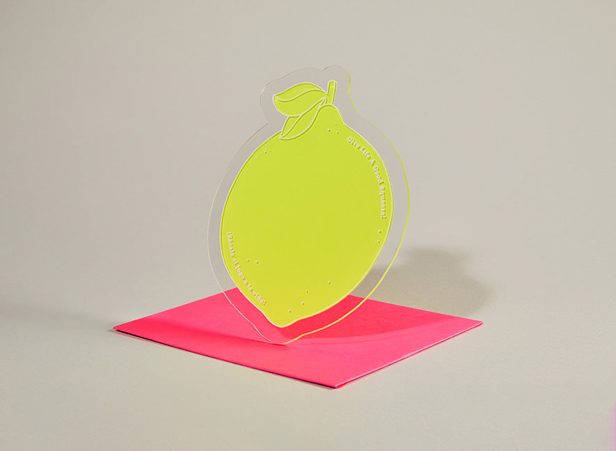  Bilingual Acrylic Greeting Card