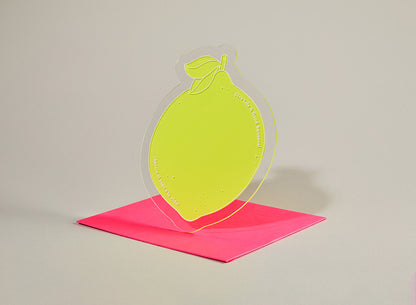  Bilingual Acrylic Greeting Card