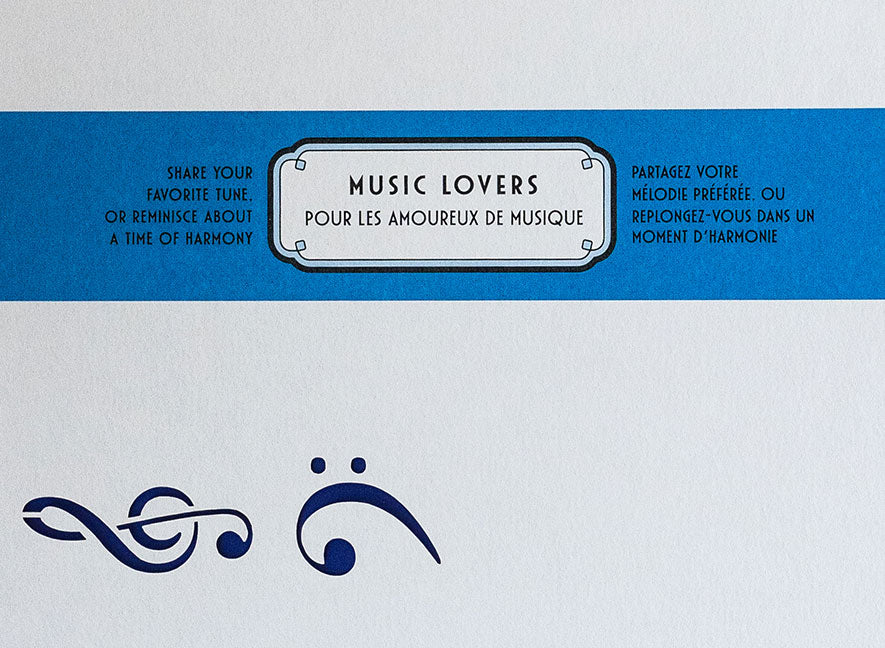  Music-themed multilingual card