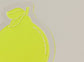 Lemon-Shaped Acrylic Greeting Card