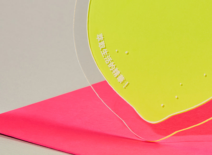  Bilingual Acrylic Greeting Card