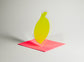 Lemon-Shaped Acrylic Greeting Card